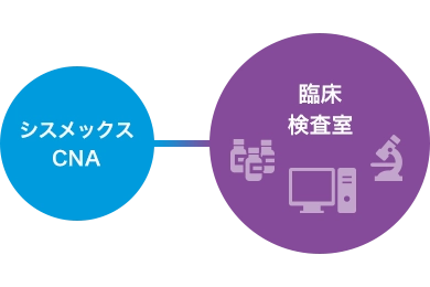 シスメックスは、様々なシステムやサービス＆サポートまでをトータルに提供しています。